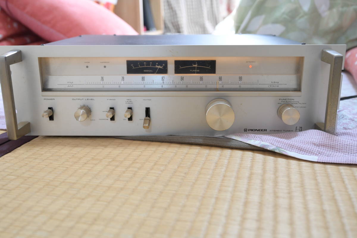 PIONEER パイオニア F-73 AM/FMチューナー 受信・音出し・FMステレオOK