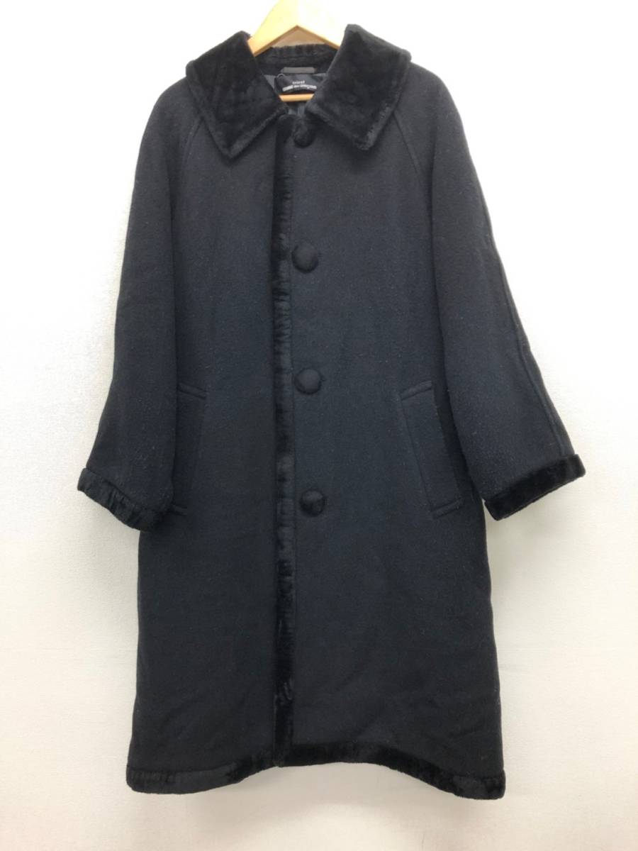 □tricot COMME des GARCONS ロングコート 黒 トリココムデギャルソン