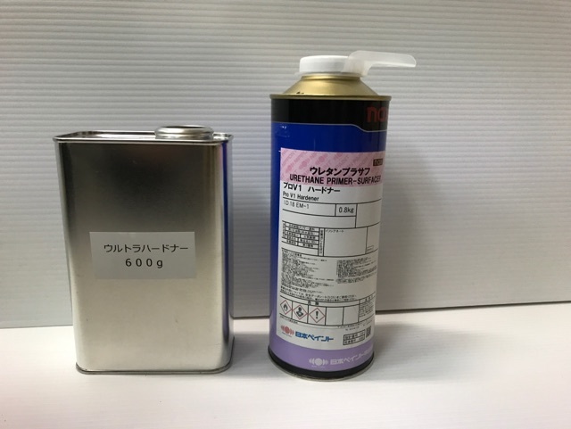 日本ペイント プロV1グレー ウレタンプラサフ 4㎏・ハードナー0.8 