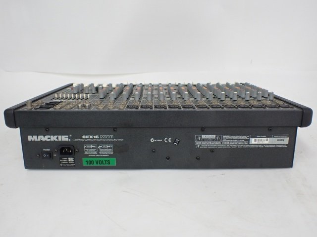 MACKIE CFX16 MKII 32-bitデジタルエフェクト16chアナログミキサー