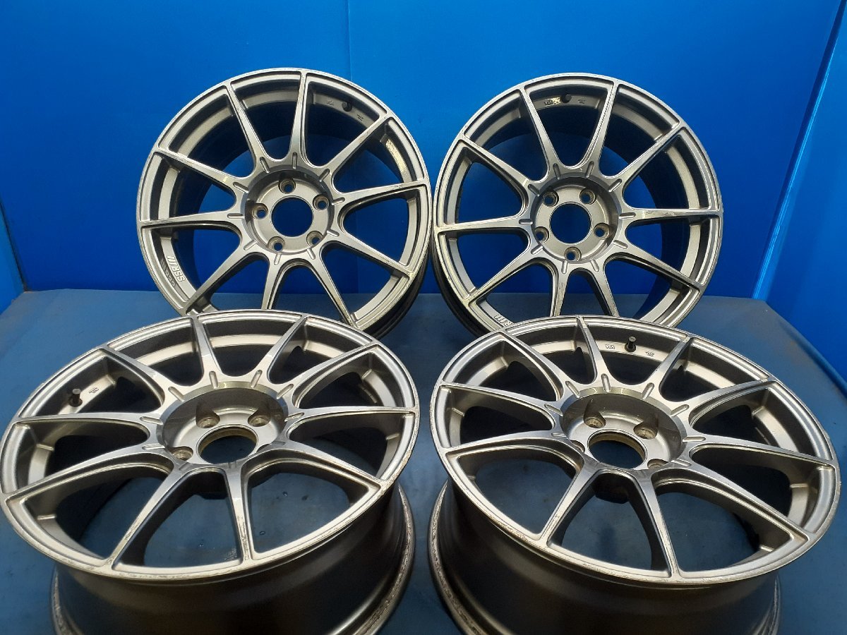 ☆ 個人宅発送可 SSR GTX01 アルミホイール 4本 18インチ 8.5J +44 5H 