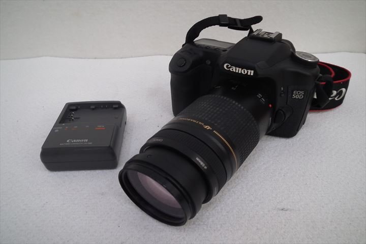 ☆ Canon キャノン EOS50D デジタル一眼レフ 75-300mm 1:4-5.6 II 中古 221107T3044 EOS Canon 50D ボデイ 動作好調 レンズ2本・SPEED