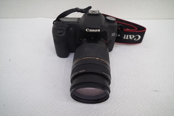 ☆ Canon キャノン EOS50D デジタル一眼レフ 75-300mm 1:4-5.6 II 中古 221107T3044 EOS Canon 50D ボデイ 動作好調 レンズ2本・SPEED