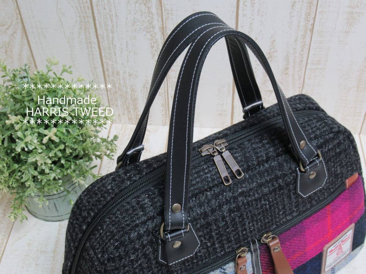 爆買い,得価 Handmade HARRIS TWEED ハリスツイード 3way 爆買い,得価 Handmade HARRIS TWEED ハリスツイード 3way