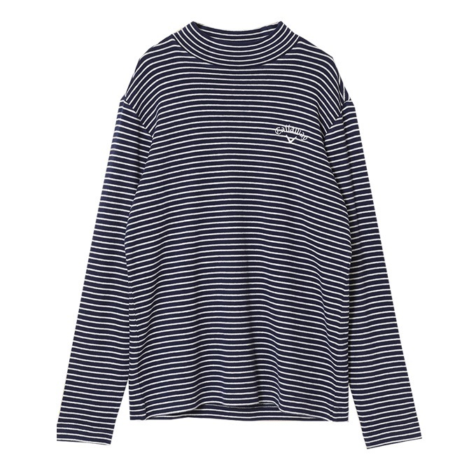 【30％off】《2022年秋冬》キャロウェイ モックネック長袖シャツ C22233110（1120）ネイビー（3L)