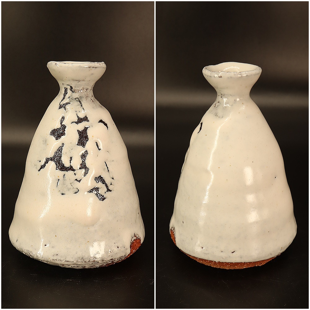 十三代 三輪休雪(三輪和彦) 】白萩◇酒器揃◇徳利・盃・