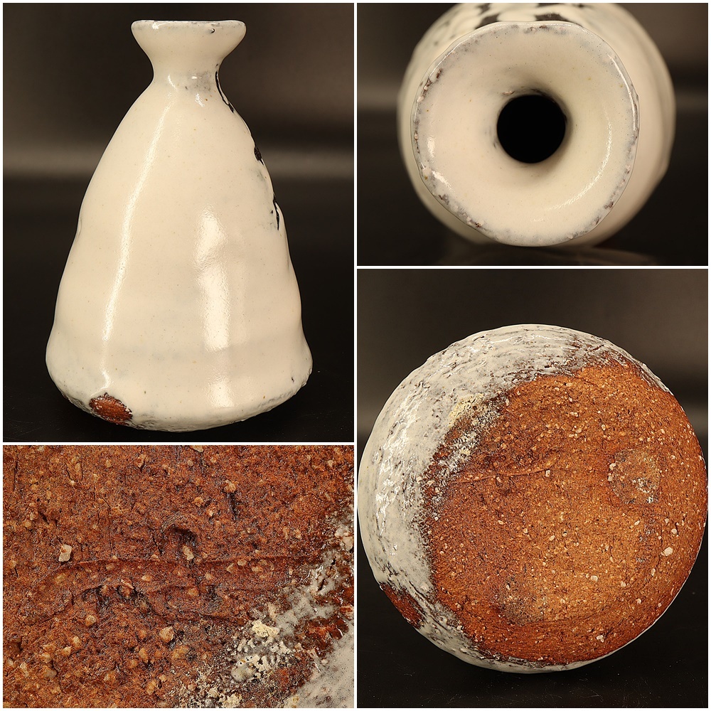 十三代 三輪休雪(三輪和彦) 】白萩◇酒器揃◇徳利・盃・