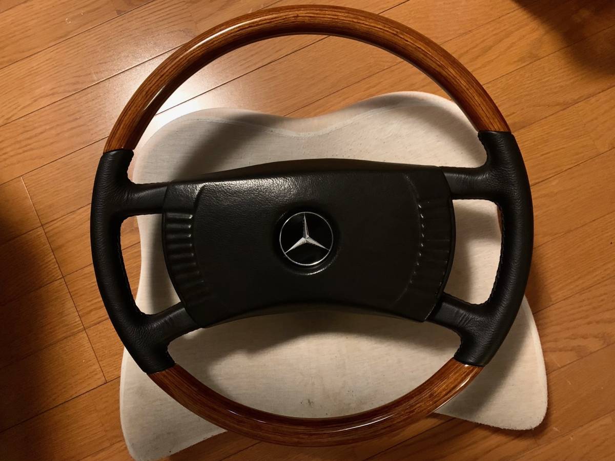社外 ウッドステアリング 35π 新品 未使用品 ウッドステアリング