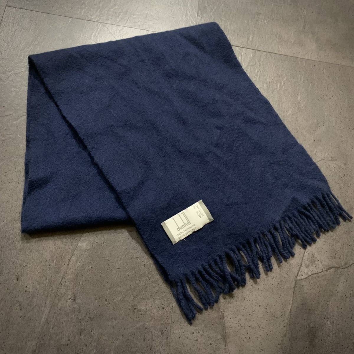 dunhill ダンヒル ネイビー マフラー ネイビー（紺）系 Dunhill