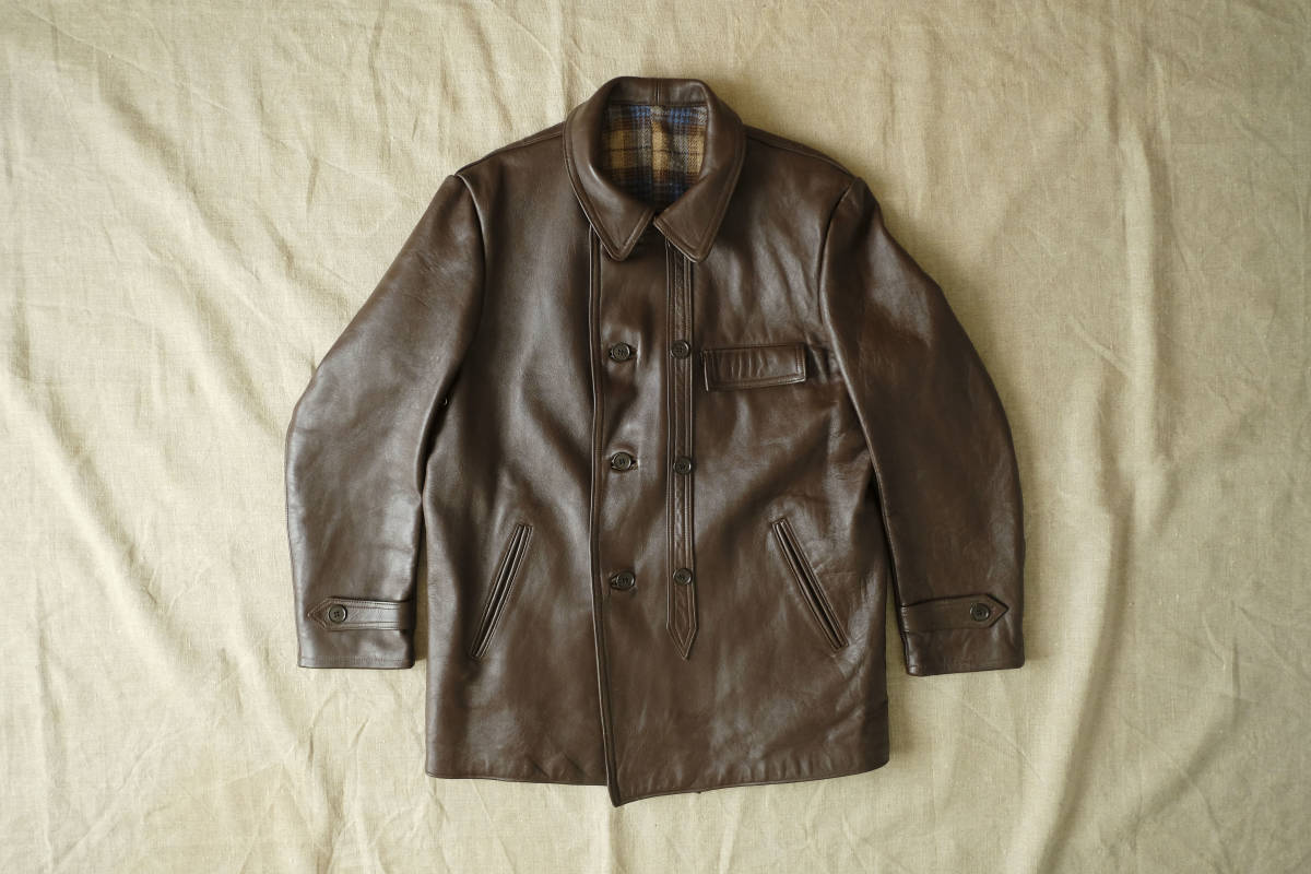 70年代 GVF レザージャケット 通称コルビジェジャケット フランス 