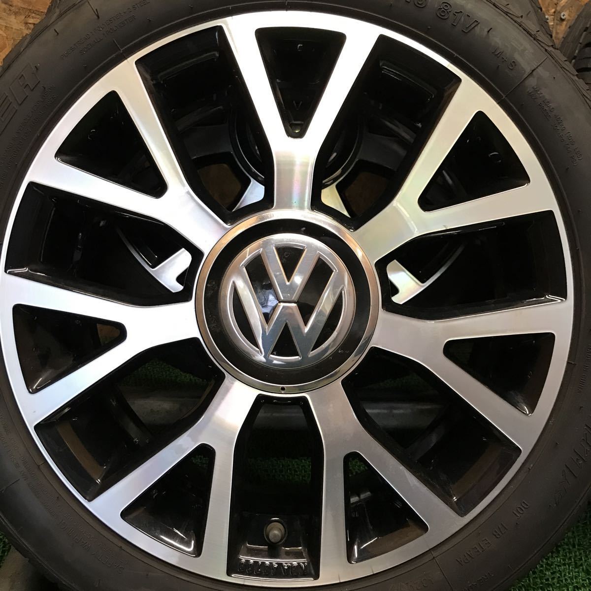 VW UP！ 純正ホイール 16×6J 100/4H 185/50R16 極上バリ山タイヤ付き J 