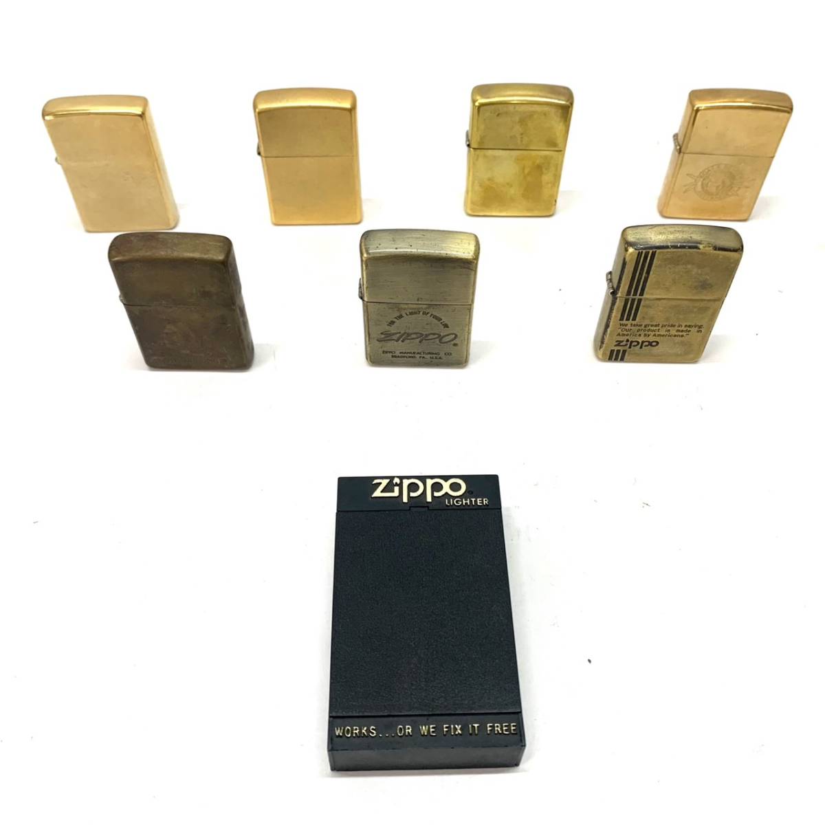 ジッポー オイルライター ライター □1円～!!Zippo 5点まとめ 現状品