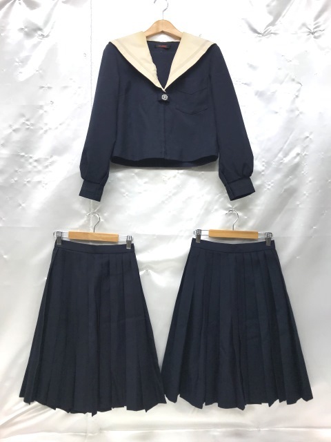 zt_8988 大阪府 茨木市立 東雲中学 2重襟 冬服 セーラー服 冬&夏 