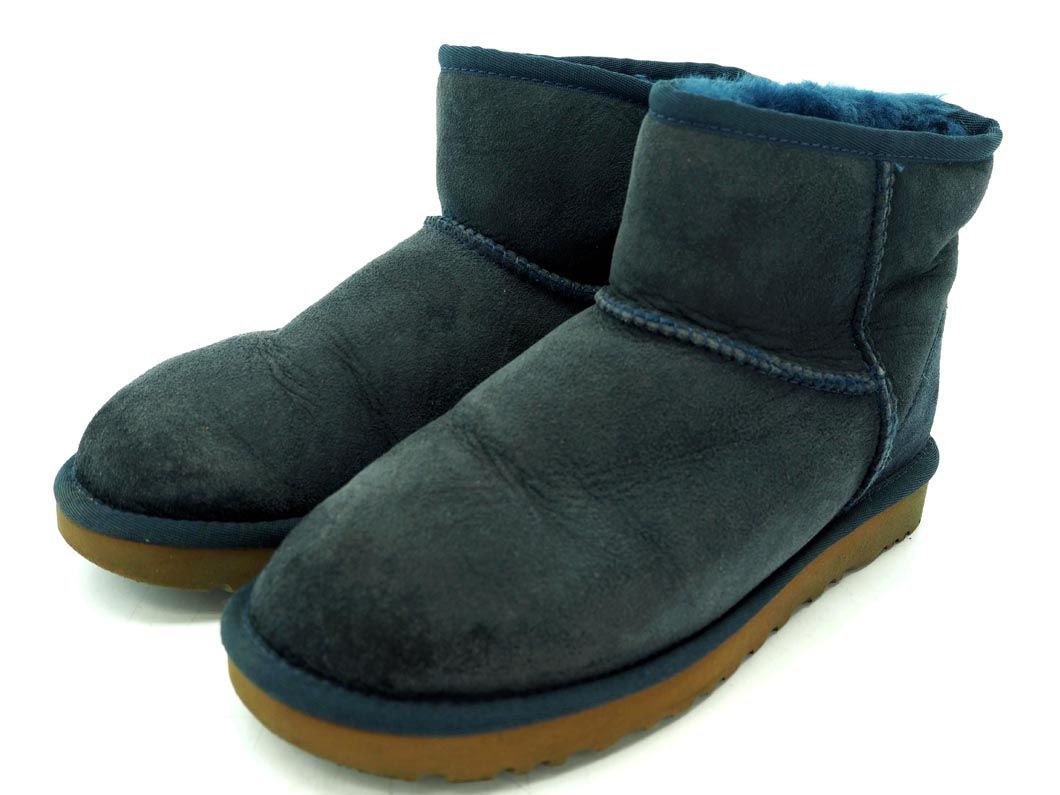 激安大特価，大人気 UGG Australia アグ オーストラリア 1016222 クラシック ミニ 2 ムートン ブーツ size24/紺 ckc2 レディース(US7)｜売買されたオークション情報、yahooの商品情報をアーカイブ公開 - オークファン 女性用