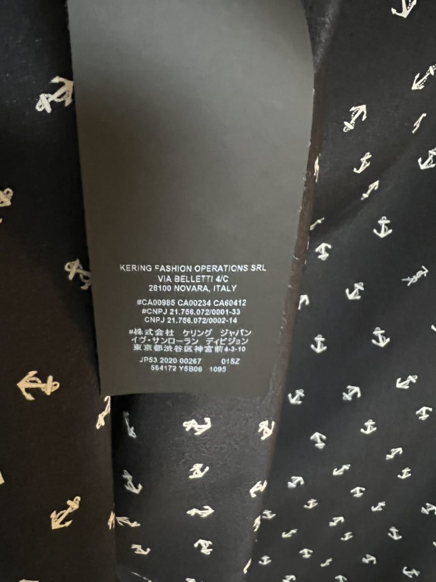 数回着用のみ クリーニング済 20AW Saint Laurent サンローラン 
