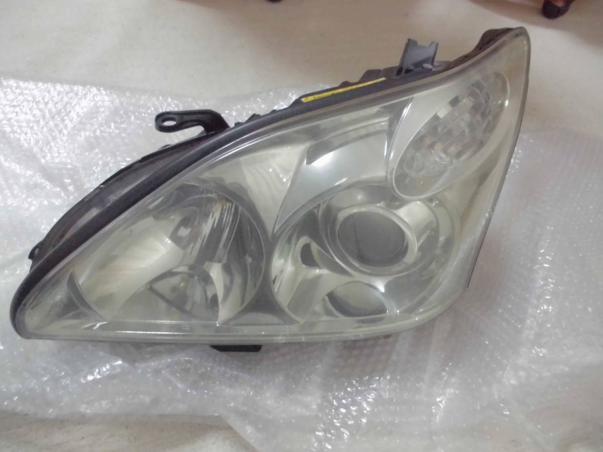 即決 ハリアー 30 純正 HID ヘッドライト 左 KOITO 48-34 ステー破損