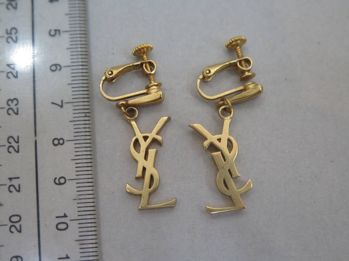 SAINT LAURENT YVES イヤリング イヴ・サンローラン Laurent YSL 