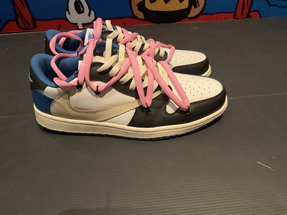 Shoe Scott Surgeon Spins Scott's SNKRS THE SHOE SURGEON NIKE TRAVISSCOTT CACTUSJACK AJ1 青白 US10 28cm 管理番号：東京事務所衣装D14