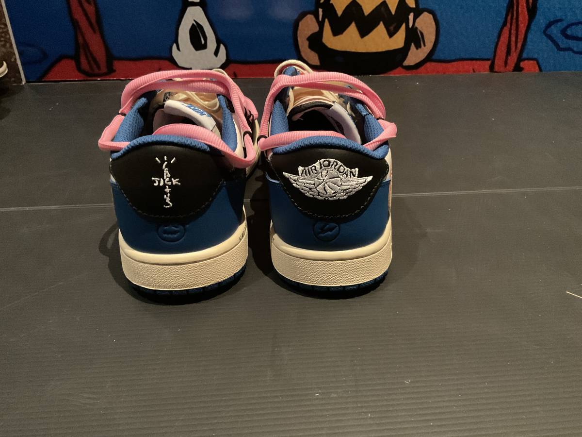 Shoe Scott Surgeon Spins Scott's SNKRS THE SHOE SURGEON NIKE TRAVISSCOTT CACTUSJACK AJ1 青白 US10 28cm 管理番号：東京事務所衣装D14