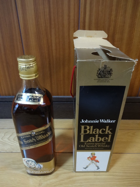 飲料・酒 値下げ古酒Johnnie Walker BlackLabel スコッチウイスキー
