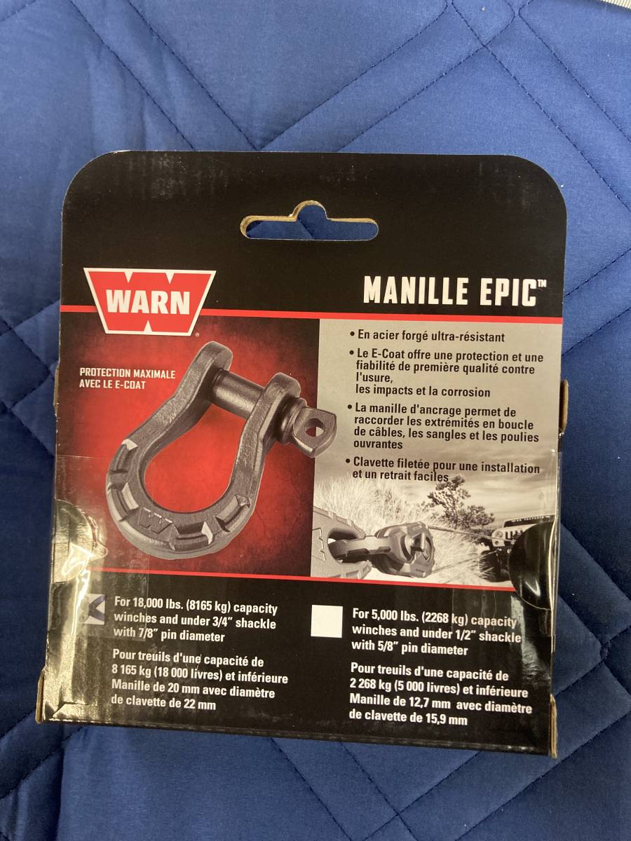 WARN SHACKLE KIT 3/4 92093 EPIC Shackle Premium ウォーン プレミアム シャックル 新品未使用