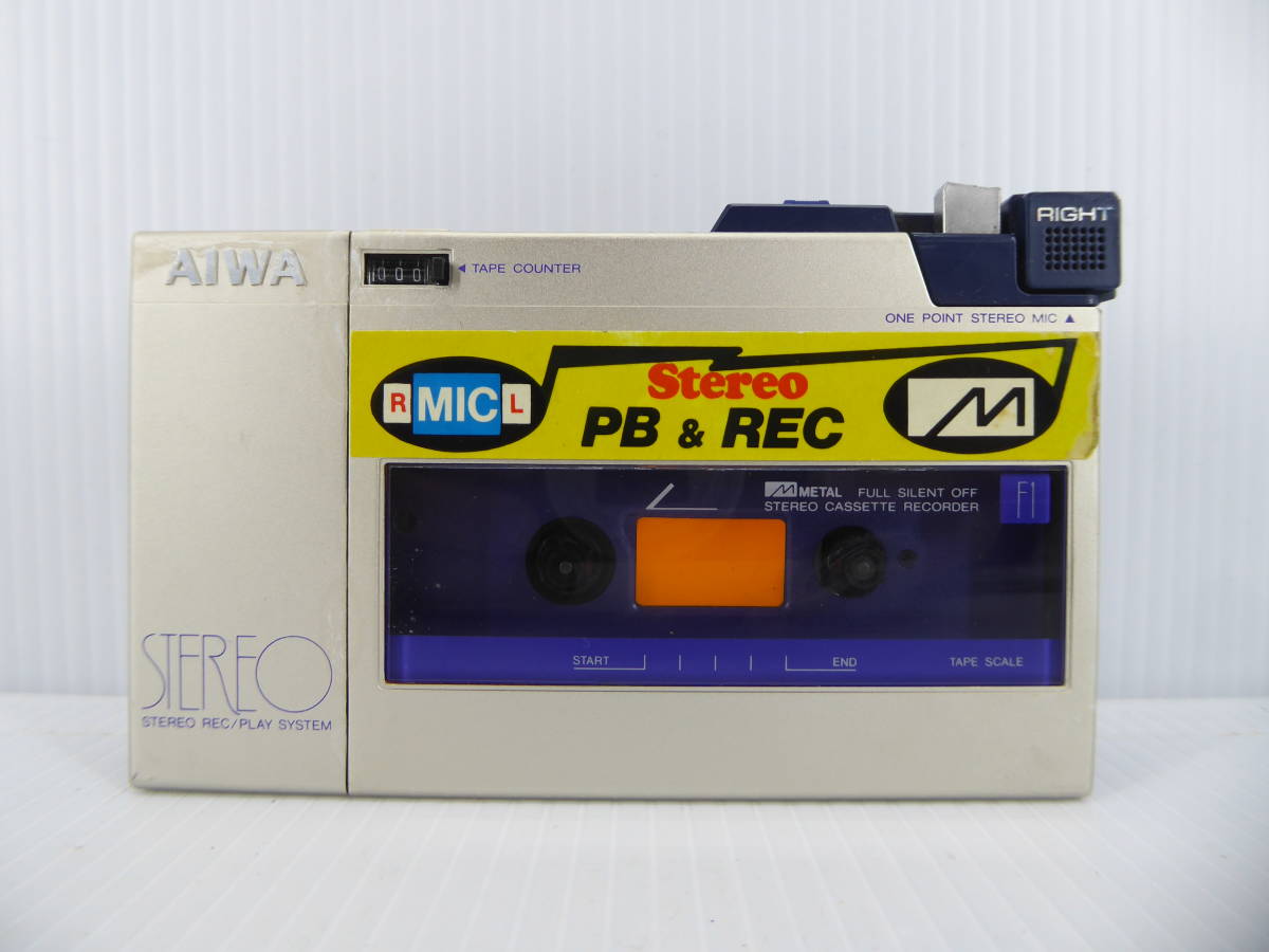 ジャンク品 AIWA ステレオカセットレコーダー HS-F1 【公式通販】