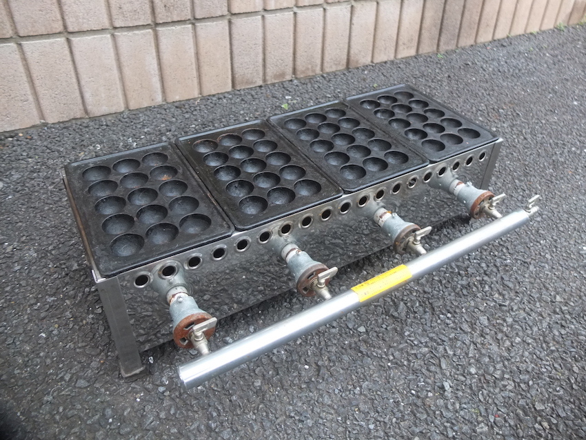 たこ焼き器用 15穴4枚掛け ガスバーナー付きLPガス 値段交渉