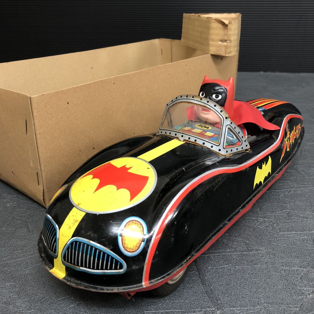 バットマン バットマンカー ブリキ 台湾製 増田屋 昭和 ブリキ製