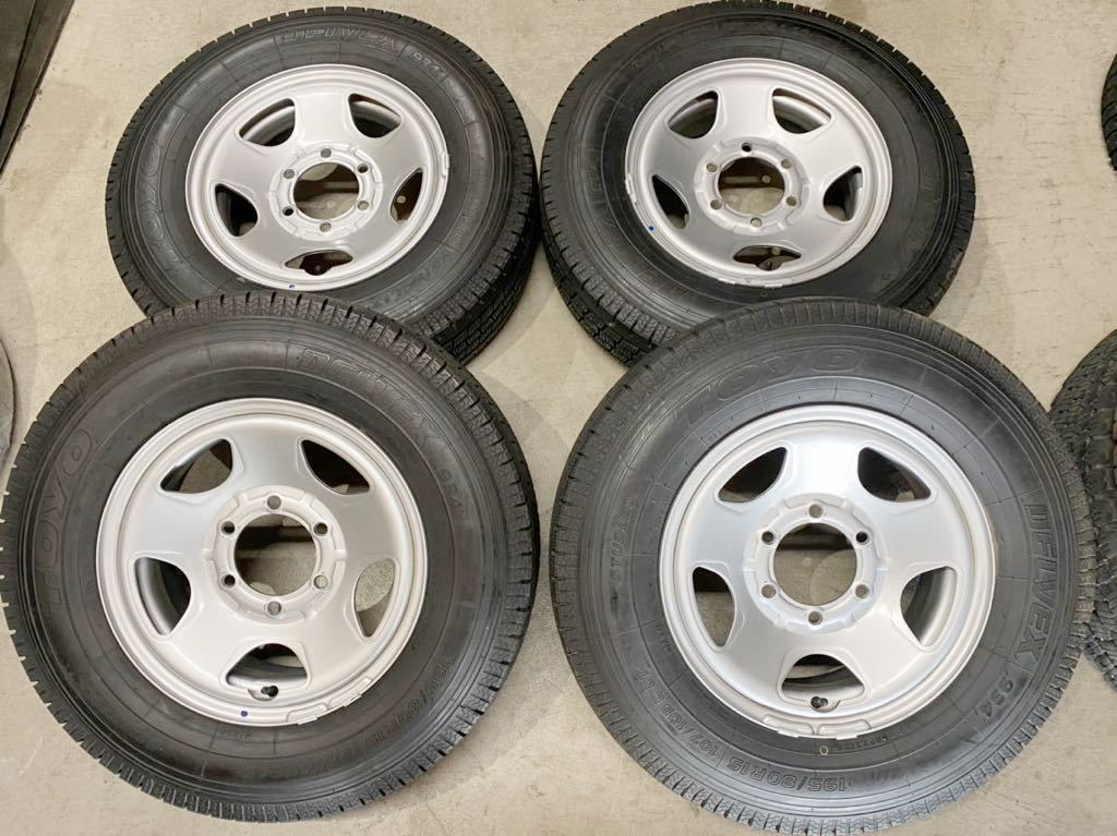 195⁄80R15⭐工賃込み！ハイエース等に！バリ山！美品！YOKOHAMA製 