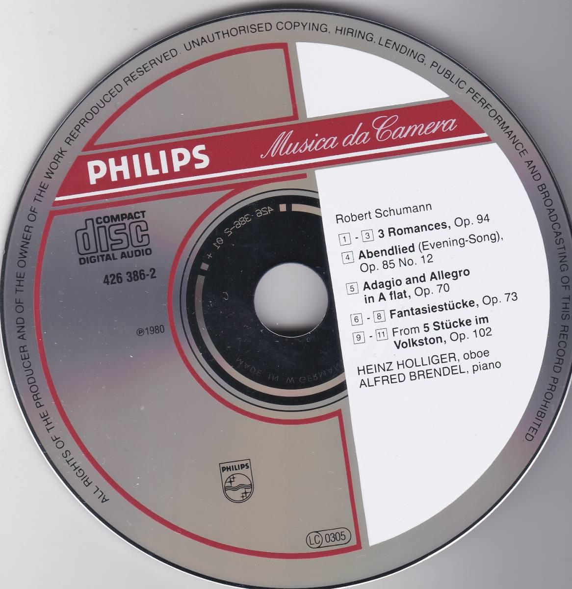 廃盤LPレコード　アルフレッド・ブレンデル直筆サイン入り　ホリガー　シューマン 2026年最新Yahoo!オークション -philips 西独盤の中古品・新品・未 LP