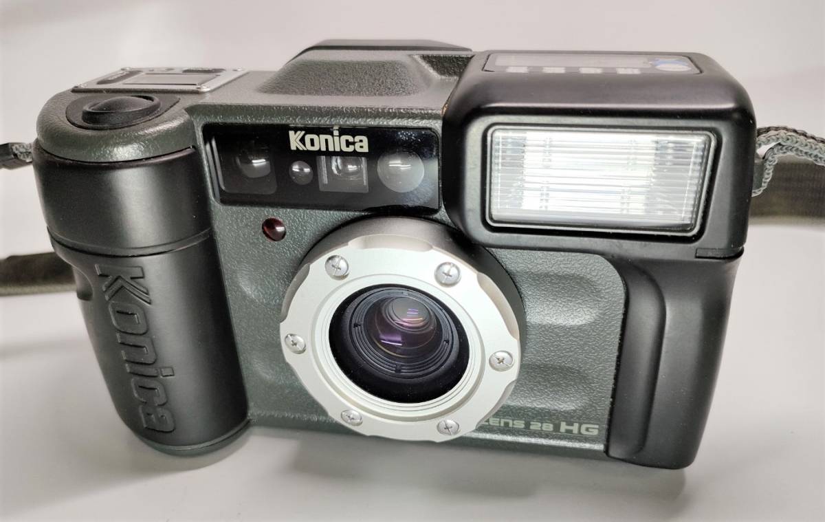 Konica コニカ 現場監督 LENS 28 HG コンパクト フィルムカメラ 通電