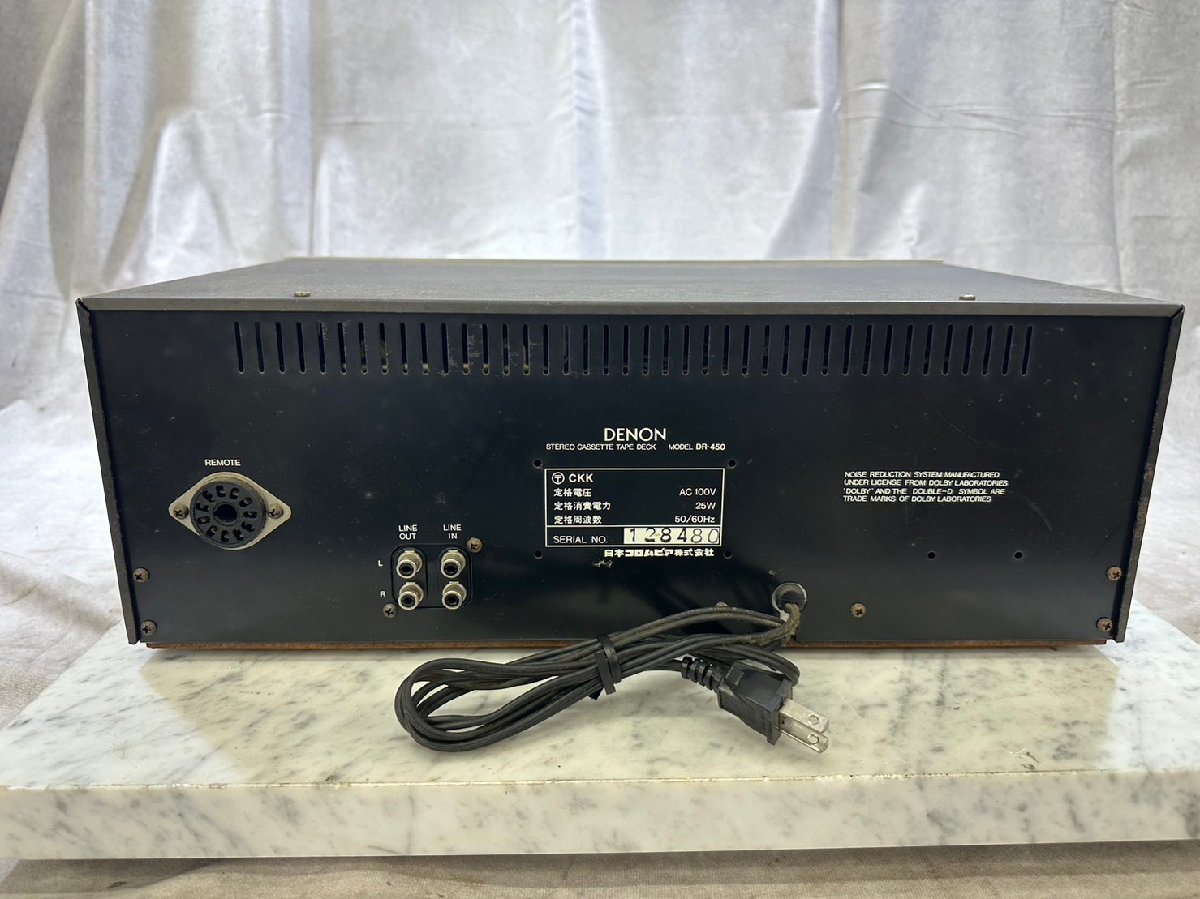 正規品 購入 □t1399 現状品☆DENON デノン DR-450 カセットデッキ