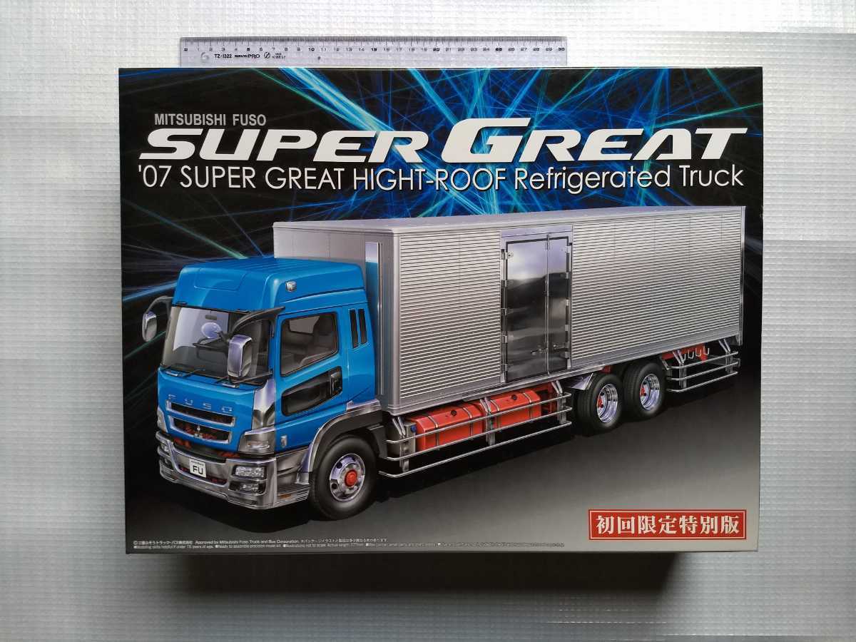 三菱ふそう　スーパーグレート　保冷車　トラック　アオシマ　プラモデル