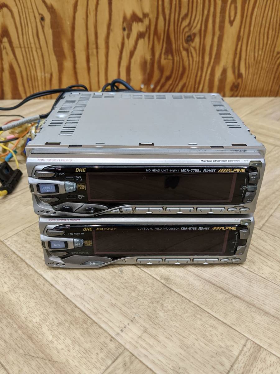 ALPINE アルパイン MDA-7755JS CDA-5755S セット ジャンク カー