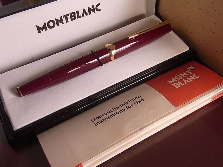 MONTBLANC】 モンブラン 121 万年筆 18K ニブ ボルドー 事務、店舗用品
