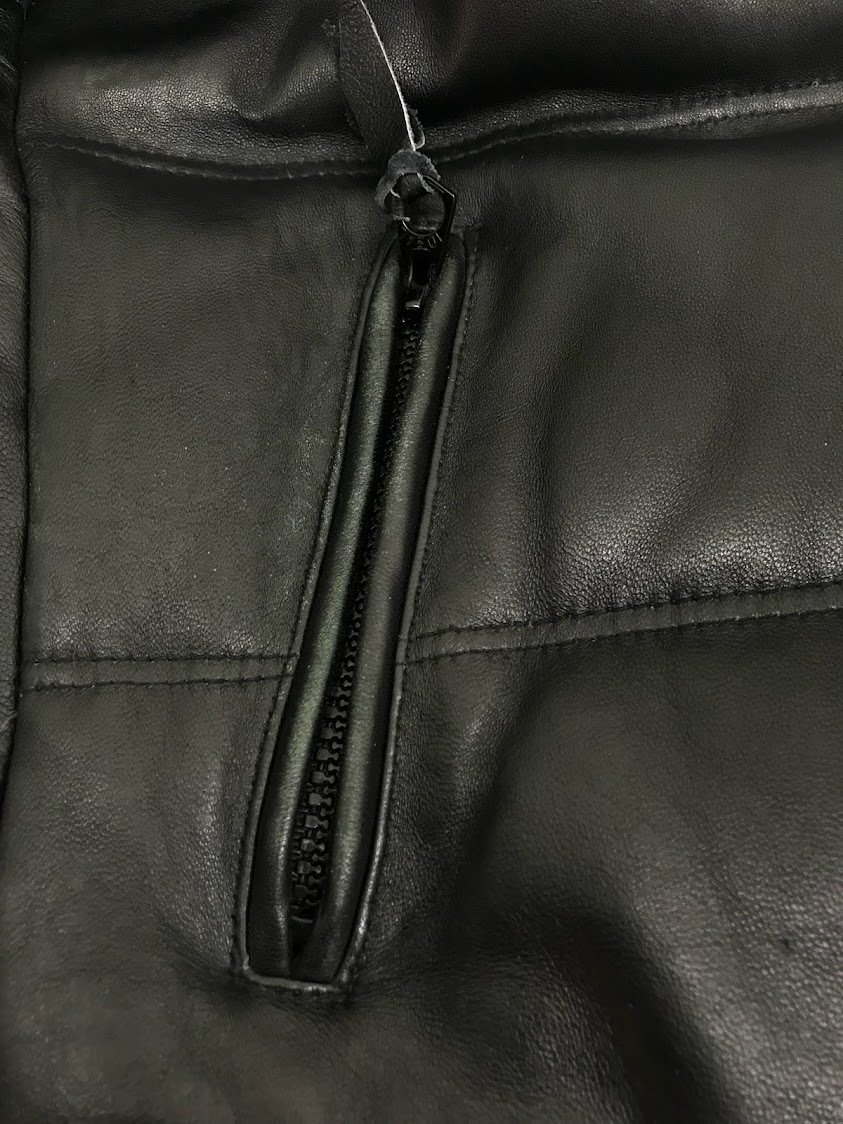 Schott ショット レザー ダウン ジャケット ライダース ラムレザー 羊