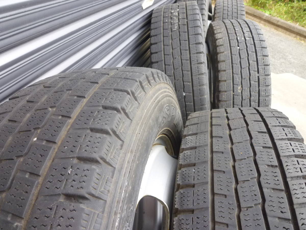 195/75R15 スタッドレスタイヤホイール6本セット エルフタイタン