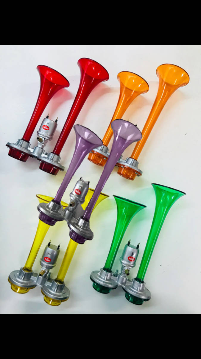 スケルトンヤンキー デコトラ レトロ 紫 ヤンキーホーン