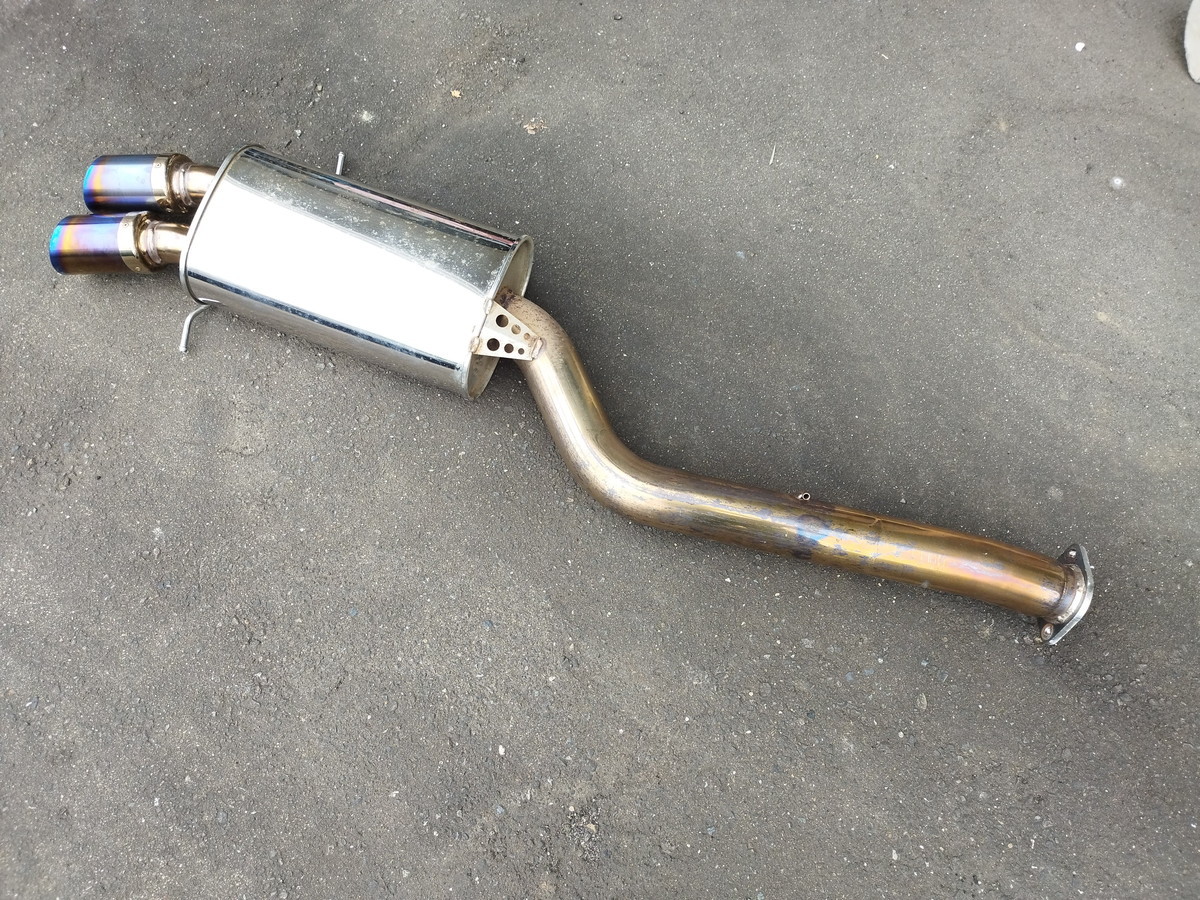 Rマジック　RM FD ウルトラサイレントマフラーデュアルチタンテール(純正バンパー用)　FD3S　RX-7 中古　売切　希少　廃盤商品　リアピース
