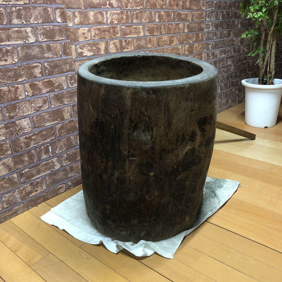 もちつきうす 餅 つき 道具 杵 臼 餅つき 0 もちつき 木臼 木製 古道具 