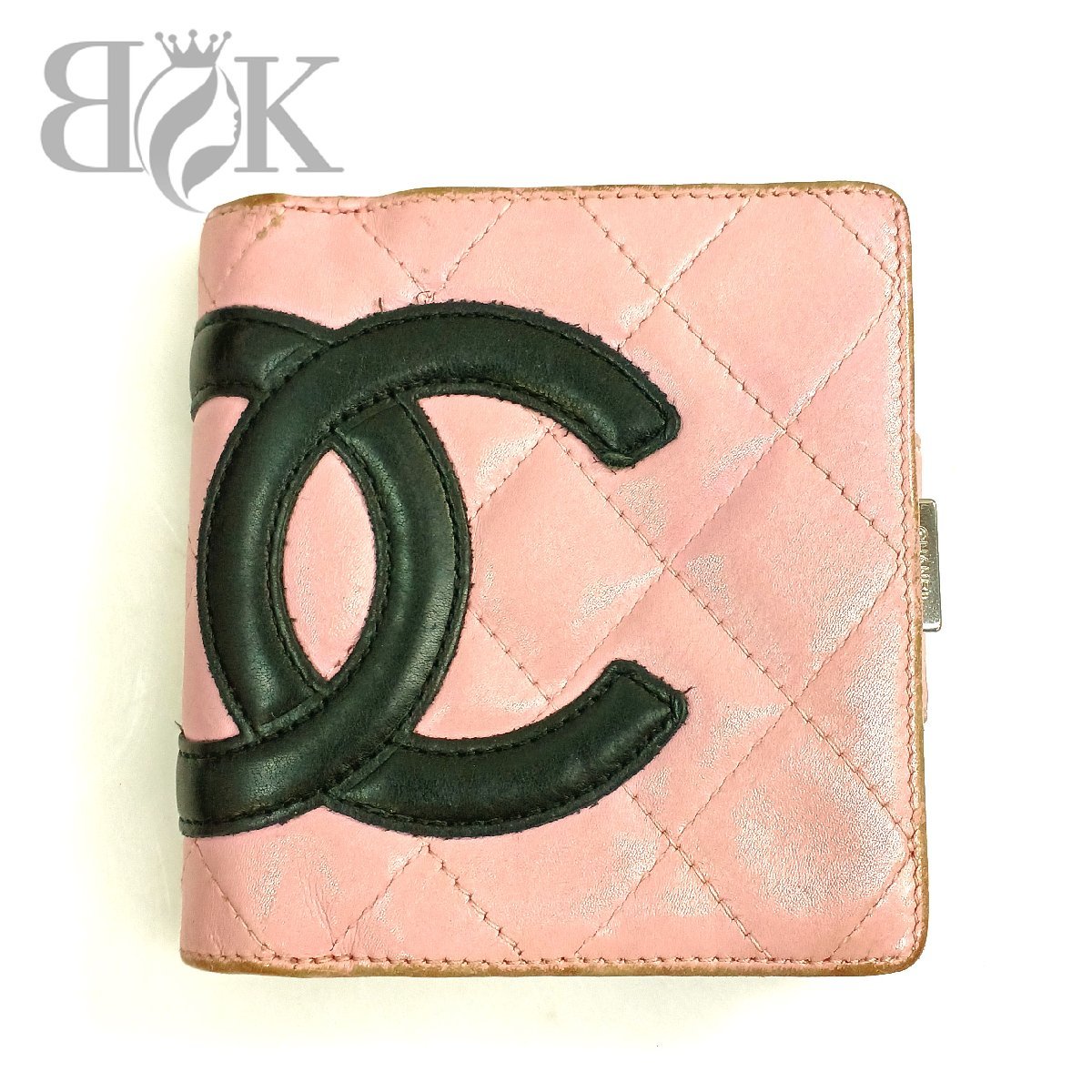 カンボンライン シャネル CHANEL がま口 財布 ピンク 白 黒 ブラック 