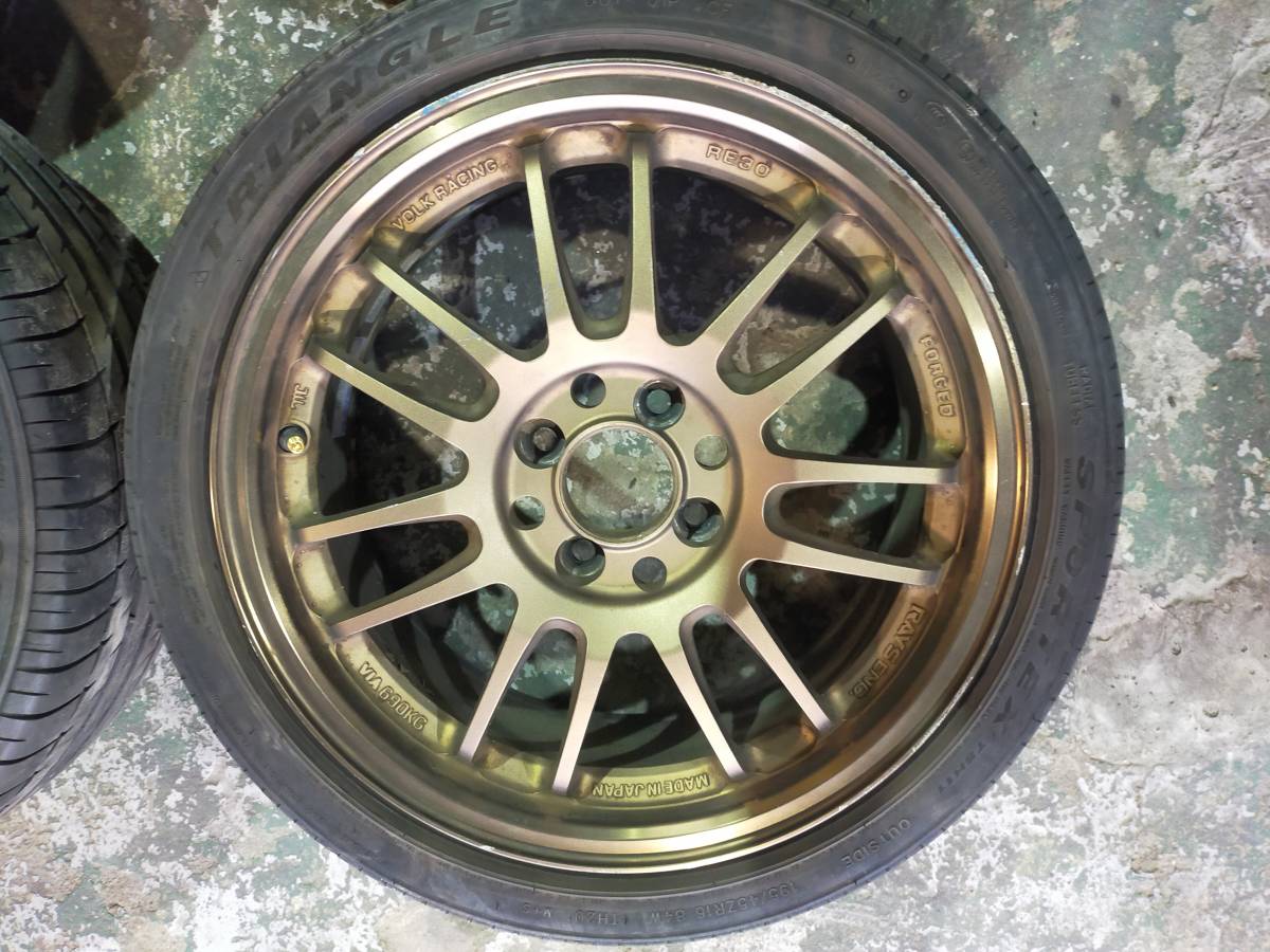送料無料】RAYS RE30□195/45R16□16インチアルミタイヤセット□4H 