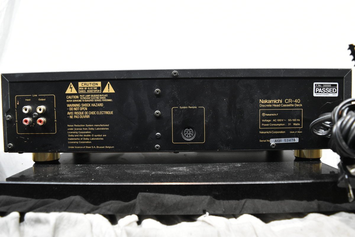 Nakamichi ナカミチ CR-40 カセットデッキ【ジャンク品】 ナカミチ
