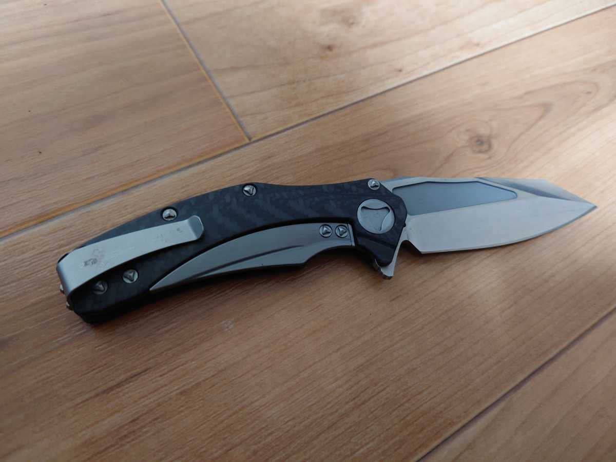 Microtech Marfione Custom Mini Matrix Stonewash Carbon Fiber 