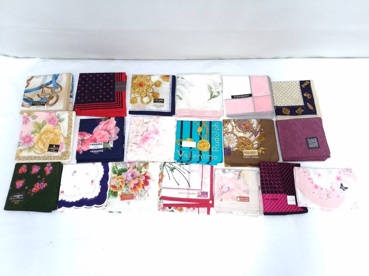CELINE FENDI セリーヌ フェンディ ブランドハンカチ まとめ10枚セット