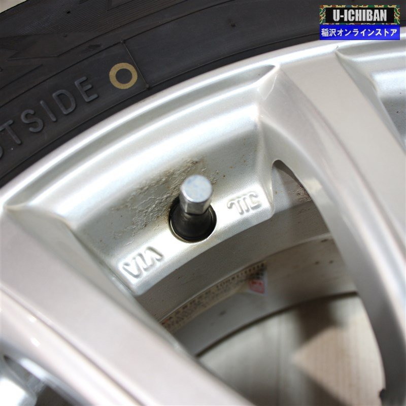 195/65R15 プリウス 等 ジョーカー 6-15+43 5H100 2021年製 トーヨー トランパスTX 15インチ スタッドレス 4本セット 009 プリウス 195&frasl;65R15 等 TOYOTA 0 バリ溝！キレイ！ほぼ10分☆プリウス