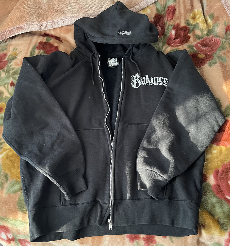 美品/送料込】BALANCE STREET WEAR 2-FACE HEAVY ZIP HOOD 2XL 西海岸  