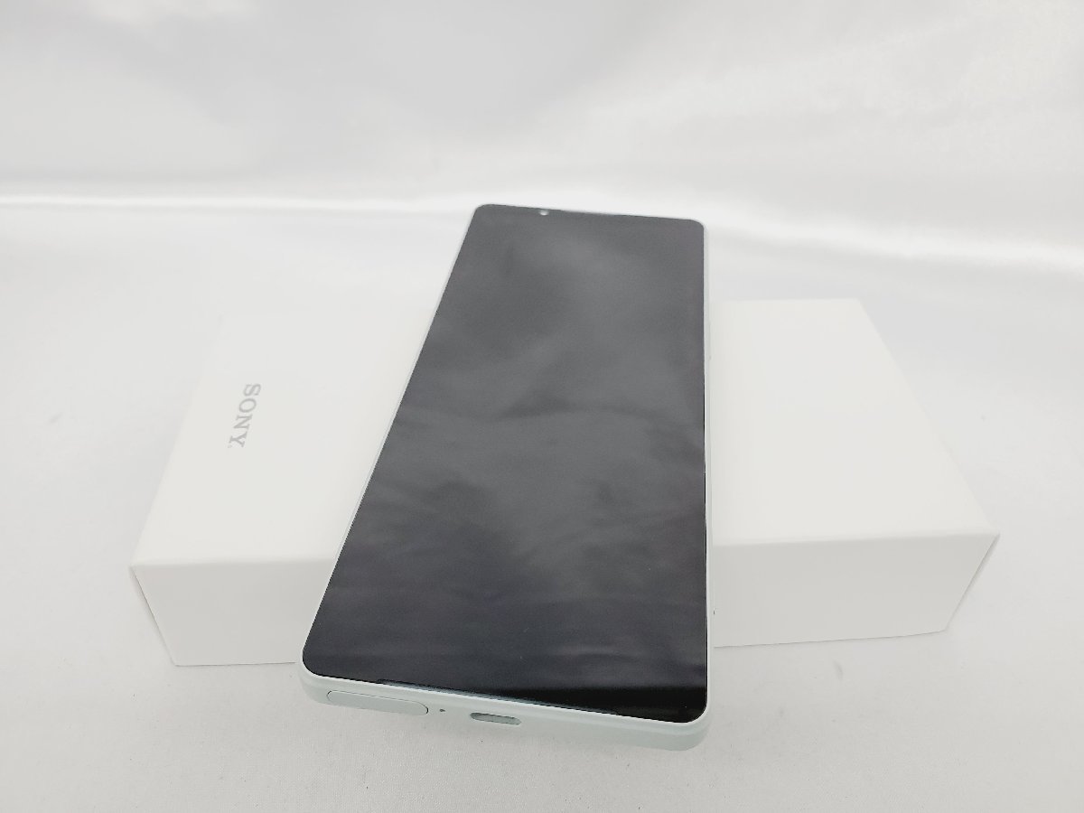 【美品】au by KDDI エーユー スマートフォン SONY XPERIA 1 IV SOG06 アイスホワイト 判定△ ※SIMロック解除済み 802135755 1211