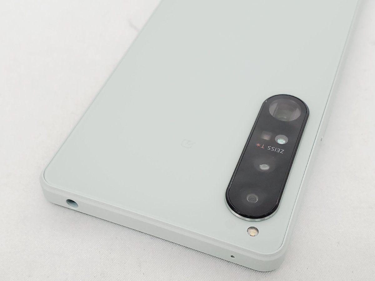 【美品】au by KDDI エーユー スマートフォン SONY XPERIA 1 IV SOG06 アイスホワイト 判定△ ※SIMロック解除済み 802135755 1211