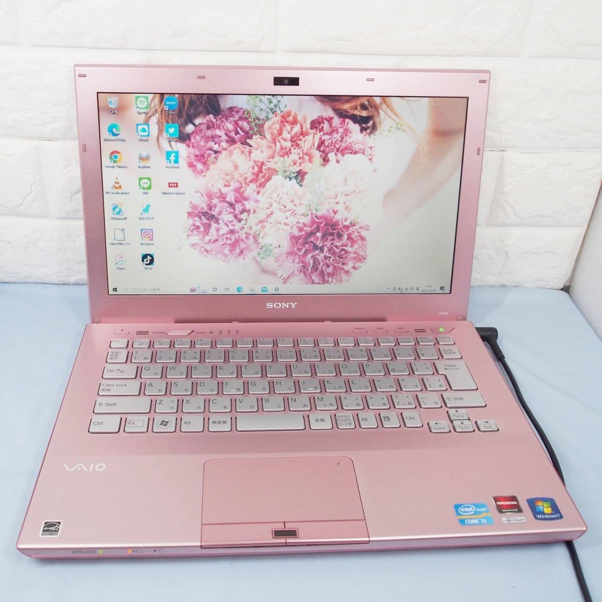 SONYのピンクPC!Core i3!新品SSD240GB ノートパソコン Windows10 Office _3